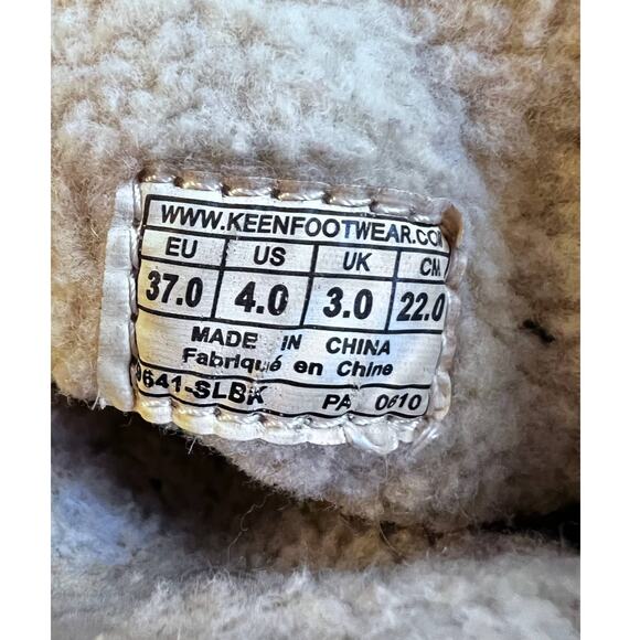 KEEN Girls Pink Plum Chevron Sweater Shearling Lined Pull On Boots 4 Cabincore - Picture 2 of 11